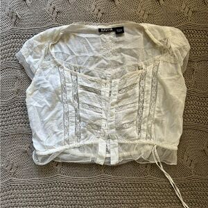 Raviya White Lace Blouse